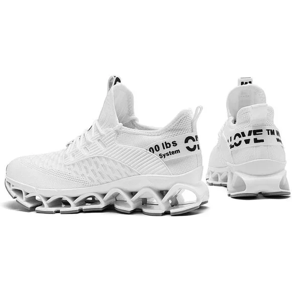 Women's White Running Walking Blade Sport  Tennis Athletic Sneakers Shoes - Picture 7 of 8